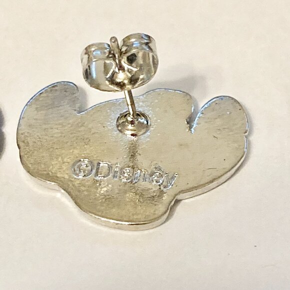 Disney Lilo & Stitch Christmas Earrings Santa Hat Holiday Silver Tone Posts - Picture 5 of 8